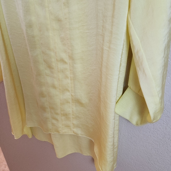 Soft Surroundings Yellow Popover Long Sleeve Tunic Shirt Dress - Picture 3 of 7